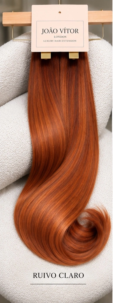 Amostra de cabelo:  Ruivo claro